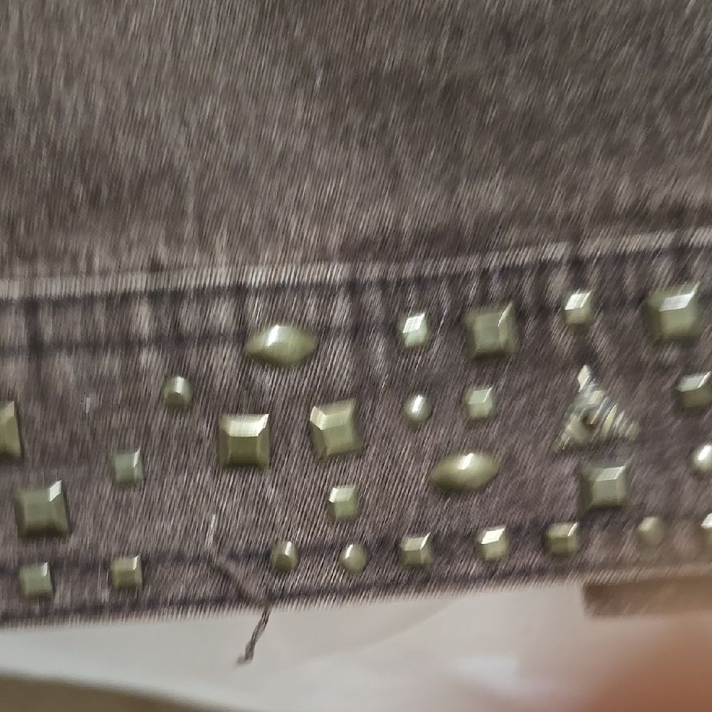 DG2 by Diane Gilman Brown Denim Vest Sleeveless Casual M - Picture 6 of 10